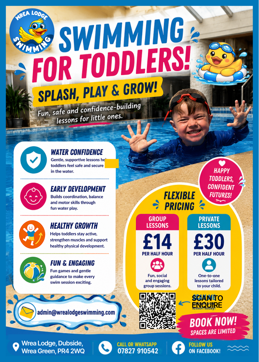 swimming lesson leaflet